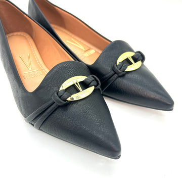 Vizzano 1206-1004 Pointy Toe Flat in Black